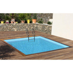 Pool Madera Gre Sunbay Carra 3 3, 05 x 3, 05 x H. 1, 19 m