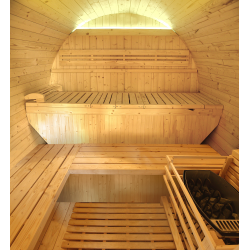 Sauna Exterior de Vapor France Sauna Gaïa Luna (Kit de Accesorios Incluidos)