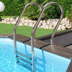 Piscina de madera Gre Sunbay Vermela ovalada 672x472x146