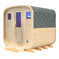 Sauna Exterior de Vapor France Sauna Gaïa Nova (Kit de accesorios incluido)