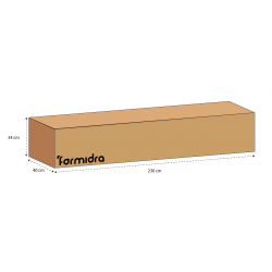Solar Shower Hybrid Formidra given Curve 40 Litres