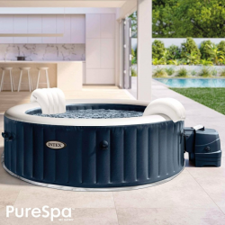 Spa Hinchable INTEX PureSpa Plus Burbujas Ø196x71cm para 4 Personas