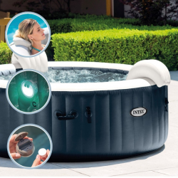 Spa Hinchable INTEX PureSpa Plus Burbujas Ø196x71cm para 4 Personas