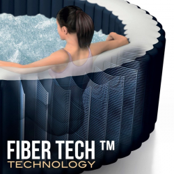 Spa Hinchable INTEX PureSpa Plus Burbujas Ø196x71cm para 4 Personas