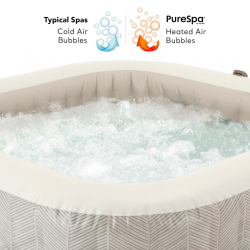Spa Hinchable INTEX PureSpa Chevron Deluxe 175x175x28cm para 4 Personas