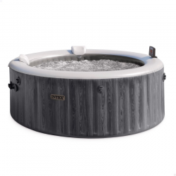 Spa Hinchable INTEX PureSpa Greywood Deluxe con App Ø196x71cm para 4 personas