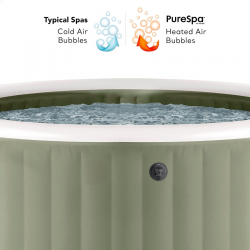 Spa Hinchable INTEX PureSpa Verde Oliva Ø216x71cm para 6 personas