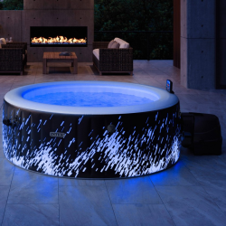 Spa Hinchable INTEX PureSpa Glow Deluxe con Luces LED Ø196x71cm para 4 Perdonas