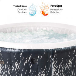 Spa Hinchable INTEX PureSpa Glow Deluxe con Luces LED Ø196x71cm para 4 Perdonas