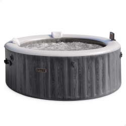 Spa Hinchable INTEX PureSpa Greywood Deluxe Ø216x71cm para 6 Personas
