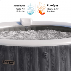 Spa Hinchable INTEX PureSpa Greywood Deluxe Ø216x71cm para 6 Personas