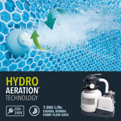 Depuradora de Arena INTEX SX2100 7.900 L/h con WiFi