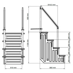 Ladder Interior for In-Ground GRE epe30