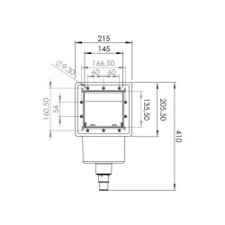 Skimmer Marrón y Boquilla de Impulsión Gre AR100W