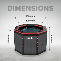 Baño de Hielo Netspa UFC Octagon IceBath portátil con tecnología Drop-Stitch para recuperación muscular