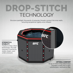Baño de Hielo Netspa UFC Octagon IceBath portátil con tecnología Drop-Stitch para recuperación muscular
