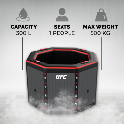 Baño de Hielo Netspa UFC Octagon IceBath portátil con tecnología Drop-Stitch para recuperación muscular