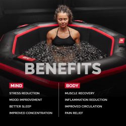 Baño de Hielo Netspa UFC Octagon IceBath portátil con tecnología Drop-Stitch para recuperación muscular