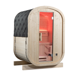 Sauna Tradicional de Vapor Gaïa Urban Spruce para Exterior 2 Personas