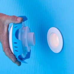 Light Projector LED White with Valve Retorno Pool GRE