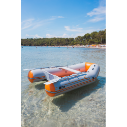 Coasto DS-270 Inflatable Tender Boat 270x150 cm Light Grey up to 3 Persons