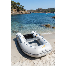 Coasto Premium 248 Inflatable Dinghy with Drop-Stitch Floor, Reinforced PVC and High Stability for 3 Persons