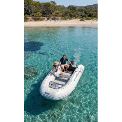 Bote Hinchable Coasto Premium 248x154cm Gris claro para 3 personas