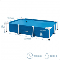 Piscina Desmontable INTEX para Perros con depuradora y rampa 229x152x46cm