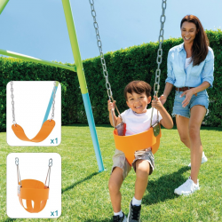 INTEX 2-in-1 Kids Garden Swing Set  Adjustable Baby & Children Outdoor Swing
