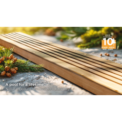 Pool timber GRE Sunbay Safran 2 6,20 X 3,95 X H. 1,36 M