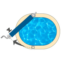 Enrollador Cover for pool removable Gre 40135