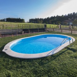 In-Ground Pool GRE Sumatra Oval Kit Complete