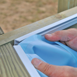 Liner Blue Pool GRE timber Sunbay Square