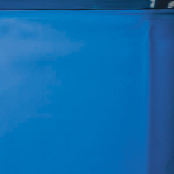 Liner Azul piscina Gre ovalada 40/100 Altura 132 cm con Sistema colgante