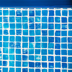 Liner Gresite piscina Gre ovalada 50/100 Altura 132 cm con sistema Colgante