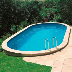In-Ground Pool GRE Sumatra Oval Kit Complete