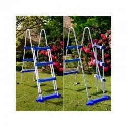 Above-ground pool Gre Varadero en forma ocho Acero Chapa White