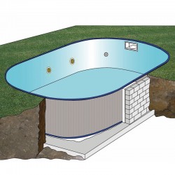 In-Ground Pool GRE Madagascar Oval Kit Complete