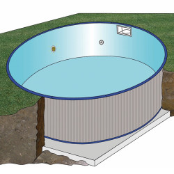 Piscina enterrada Gre Sumatra circular en kit