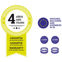 Above-ground pool Gre Atlantis Ovalada Acero Chapa White