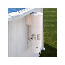 Above-ground pool Gre Bora Bora Ovalada Acero Chapa White