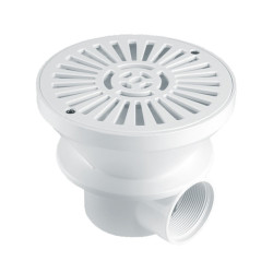 Round Main Drain with Standard 2" Thread for Concrete Pools