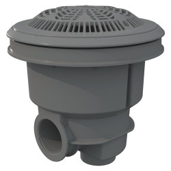 NORM Main Drain with Anti-Vortex Grille for liner and Prefabricated Pools