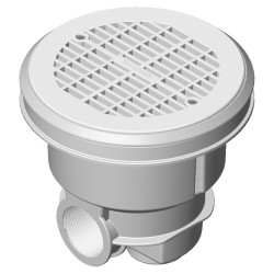 NORM ABS Main Drain with Flat Grille for liner and Prefabricated Pools AstralPool