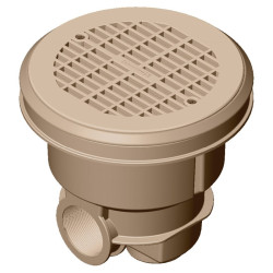 NORM ABS Main Drain with Flat Grille for liner and Prefabricated Pools AstralPool
