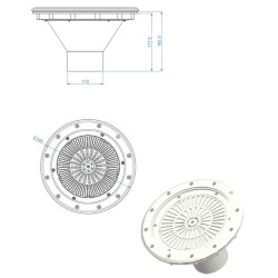 Nozzle fondo 3? regulable
