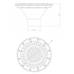 Nozzle fondo 3? regulable