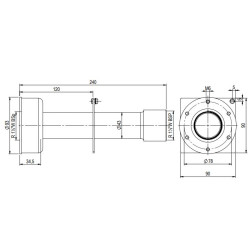 Pasamuros for boquilla intercambiable