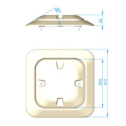 Tapa antivortex extraplana