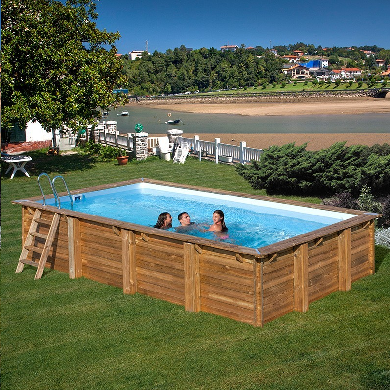 Piscina de madera Gre Sunbay Mint rectangular 1013x418x146 Piscina de madera Gre Sunbay Mint rectangular 1013x418x146